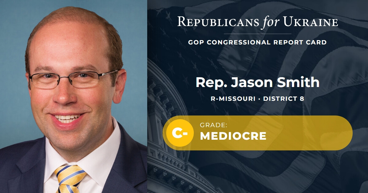 Jason Smith GOP Legislator Profile Republicans For Ukraine